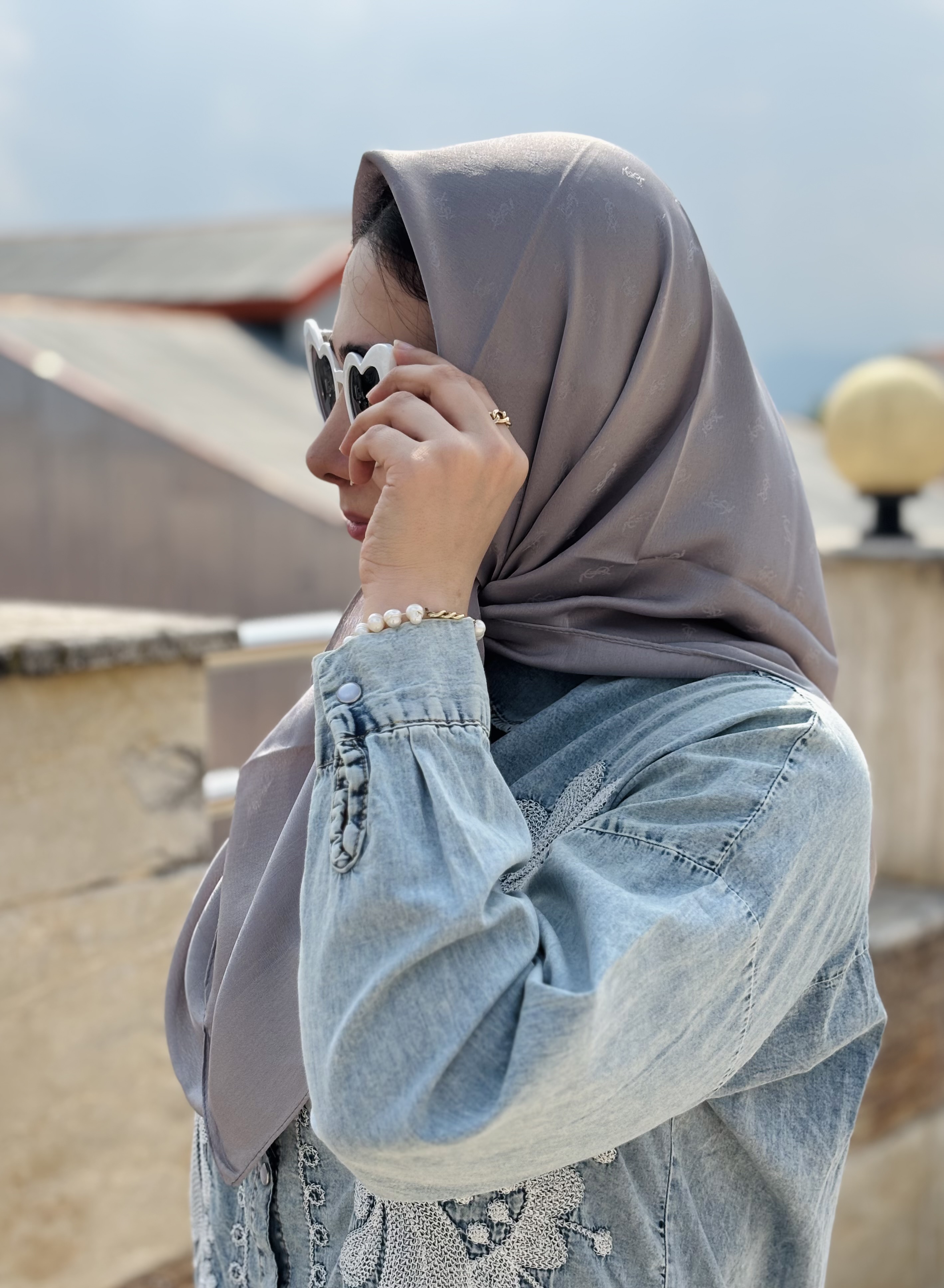 روسری ابریشم ژاکارد وارداتی اعلا قواره ۹۰