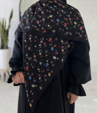 روسری زنانه نخی گلگلی خنک قواره ۱۴۰