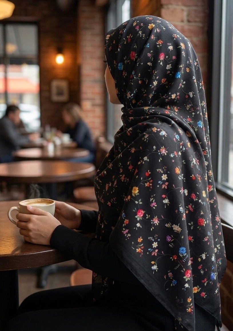 روسری زنانه نخی گلگلی خنک قواره ۱۴۰