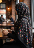 روسری زنانه نخی گلگلی خنک قواره ۱۴۰