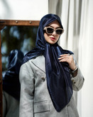 روسری زنانه وارداتی ژان ژان مجلسی قواره بزرگ
