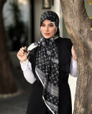 روسری زنانه ابریشم توییل وارداتی قواره ۱۴۰ لویی ویتون