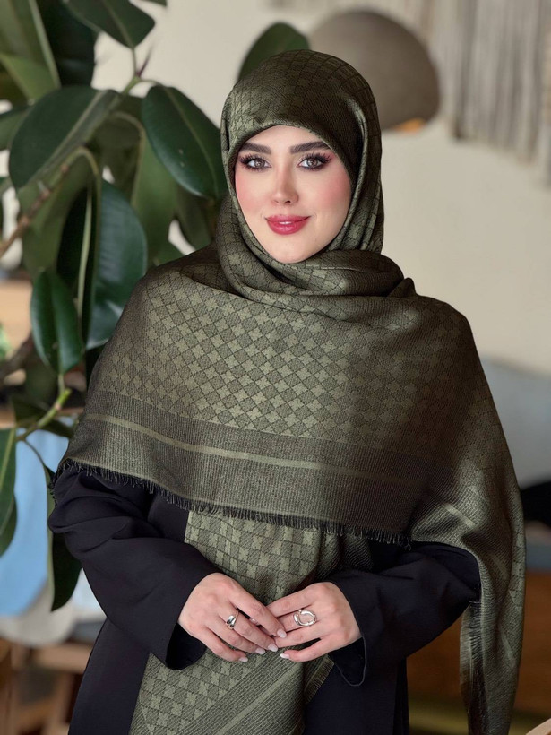 روسری ژاکارد دورو قواره ۱۴۰ دورریش