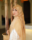 روسری ابریشم ژاکارد لمه وارداتی دورو طرح دیور قواره ۱۴۰ دورریش