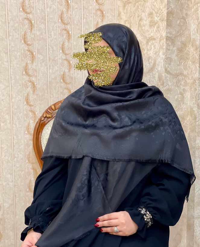 روسری ژاکارد دورو طرح گل قواره ۱۴۰ دورریش