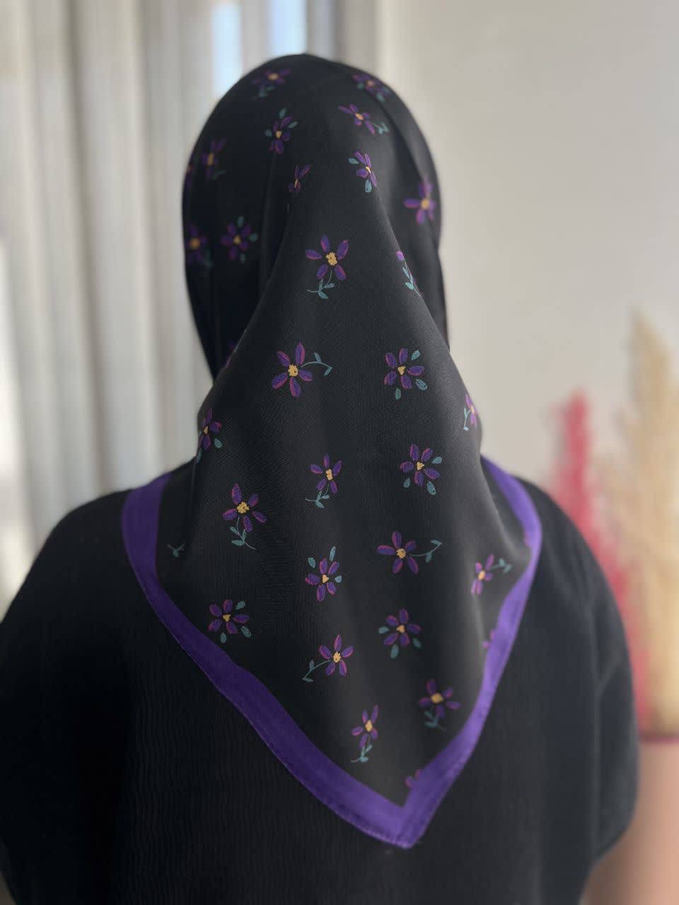 روسری نخی کودک قواره ۶۰ گلگلی
