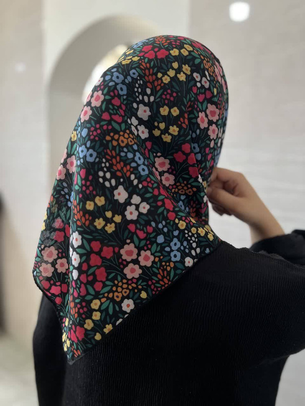 روسری نخی کودک قواره ۶۰ گلگلی